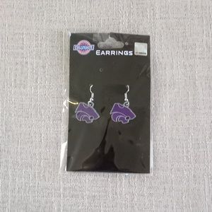 Kansas state  Wildcats earrings